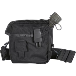 2Qt Canteen Cover-Shoulder Strap - Black