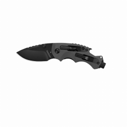 Kershaw Shuffle Diy Folder 2.375 Inch Black Plain Gray Glass-Filled Nylon