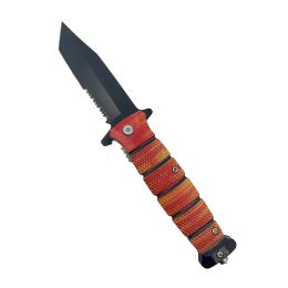 8.5" Ka-Bar Style Spring Assisted Knife w ABS Handle