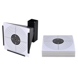 5.5" Funnel Target Holder Pellet Trap + 100 Paper Targets