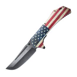 12.25" American Flag Knife