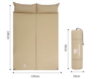 Inflatable Mattress To Make A Floor For Camping (Color: Gold)