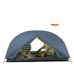 Home Fashion Simple Two-person Silicone Tent (Color: Blue)