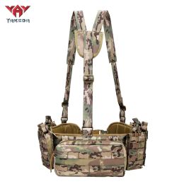 Tactical Belly Bag Outdoor Training Equipment Military Fan Tactical Vest (Option: CP Camo)