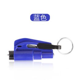 Car hammer car with multifunctional lifesaving hammer emergency escape hammer car glass broken window in one second (Color: Blue)