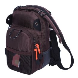 Fly Fishing Chest Bag Lightweight Waist Pack (Color: brown)