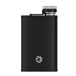 Healter Hip Flask for Men;  Portable Pocket Stainless Steel Flask Whiskey Flask for Outdoor Camping Climbing Hiking Picnic 6oz/8oz (Color: Black, size: 8 oz)