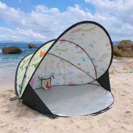 Full-automatic Folding Tent On Beach (Option: Cartoon-No Tide cushion)